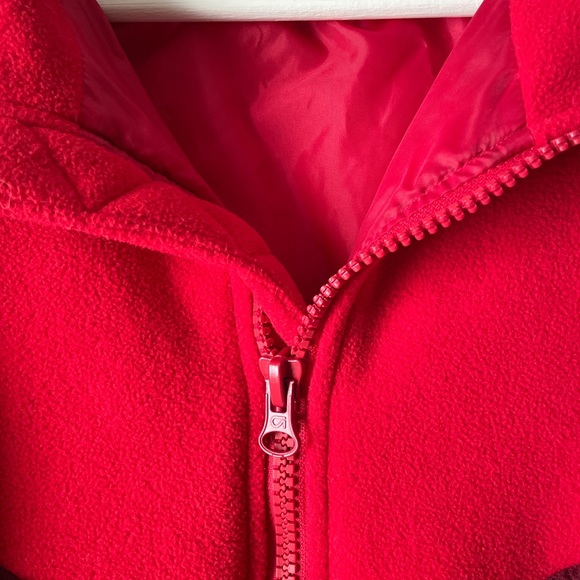 gap fit  sherpa fleece hooded jacket m tall - Picture 12 of 16